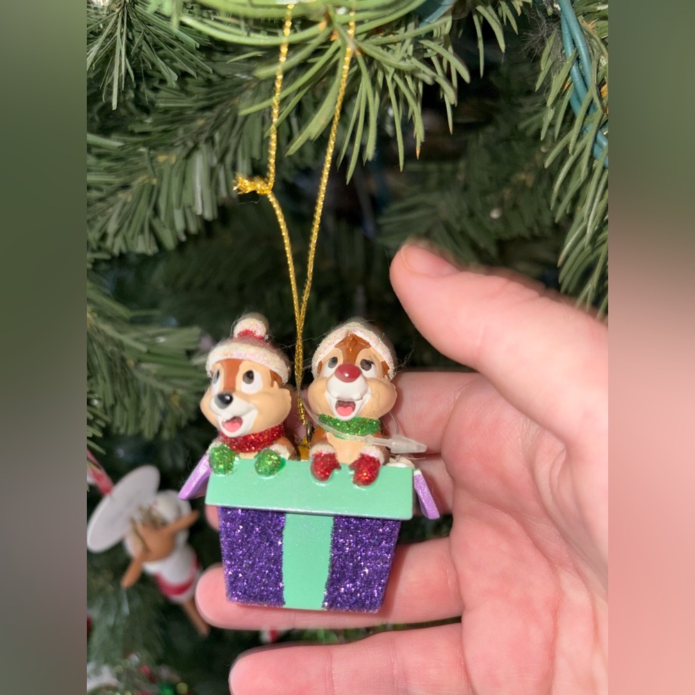Chip and Dale Christmas Ornament